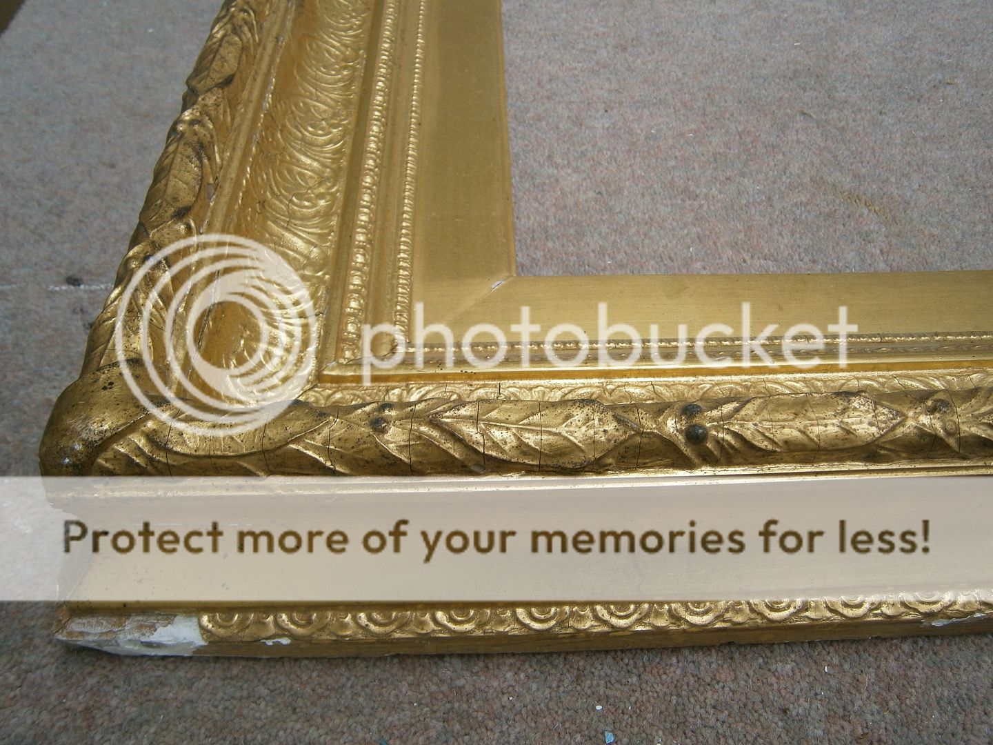 Large Ornate Gilt 19th C Frame Superb Victorian Original Antique